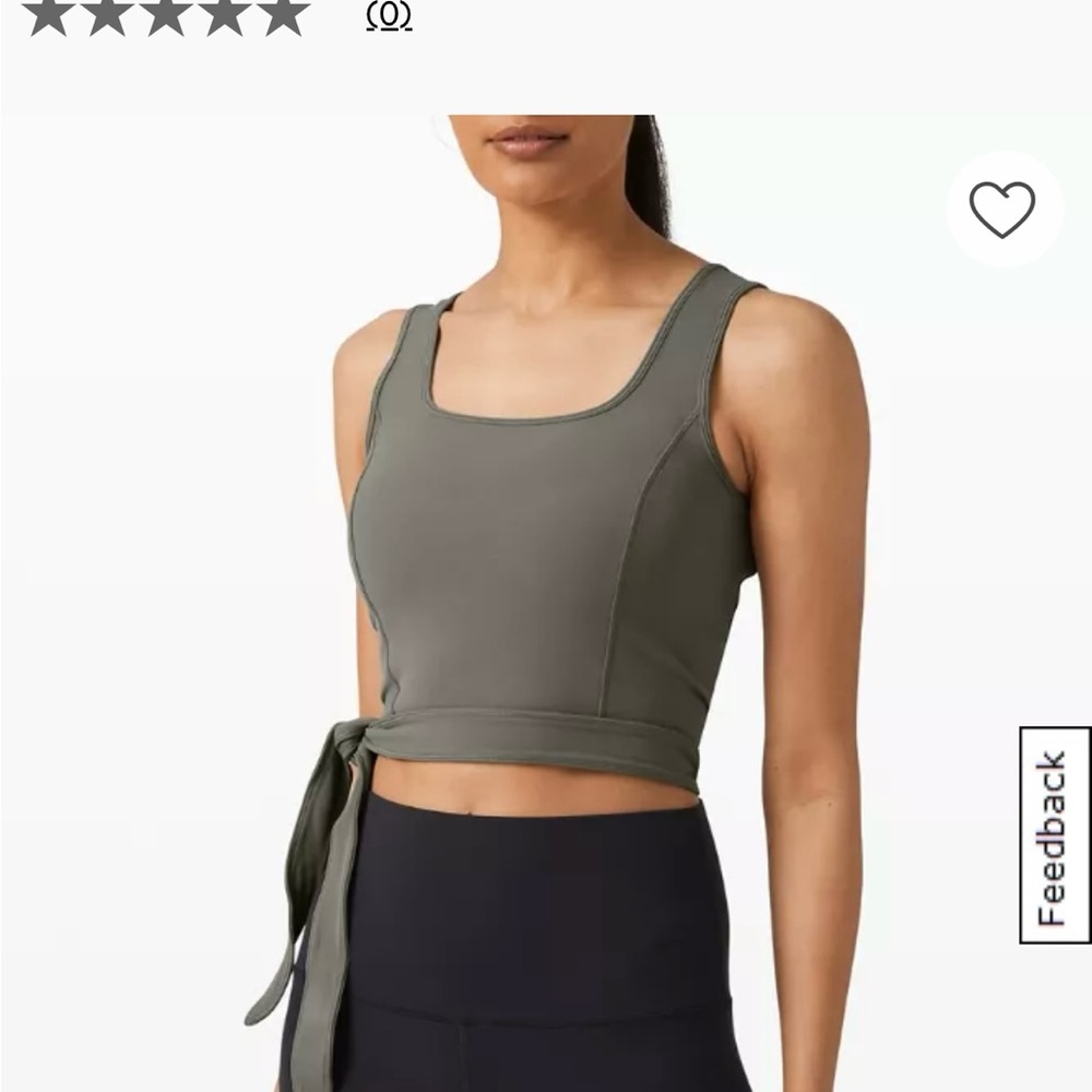 NWT Lululemon Get Centred Crop Tank Top size 6